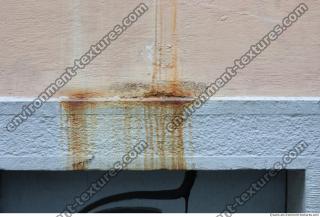 wall plaster painted rusty leaking